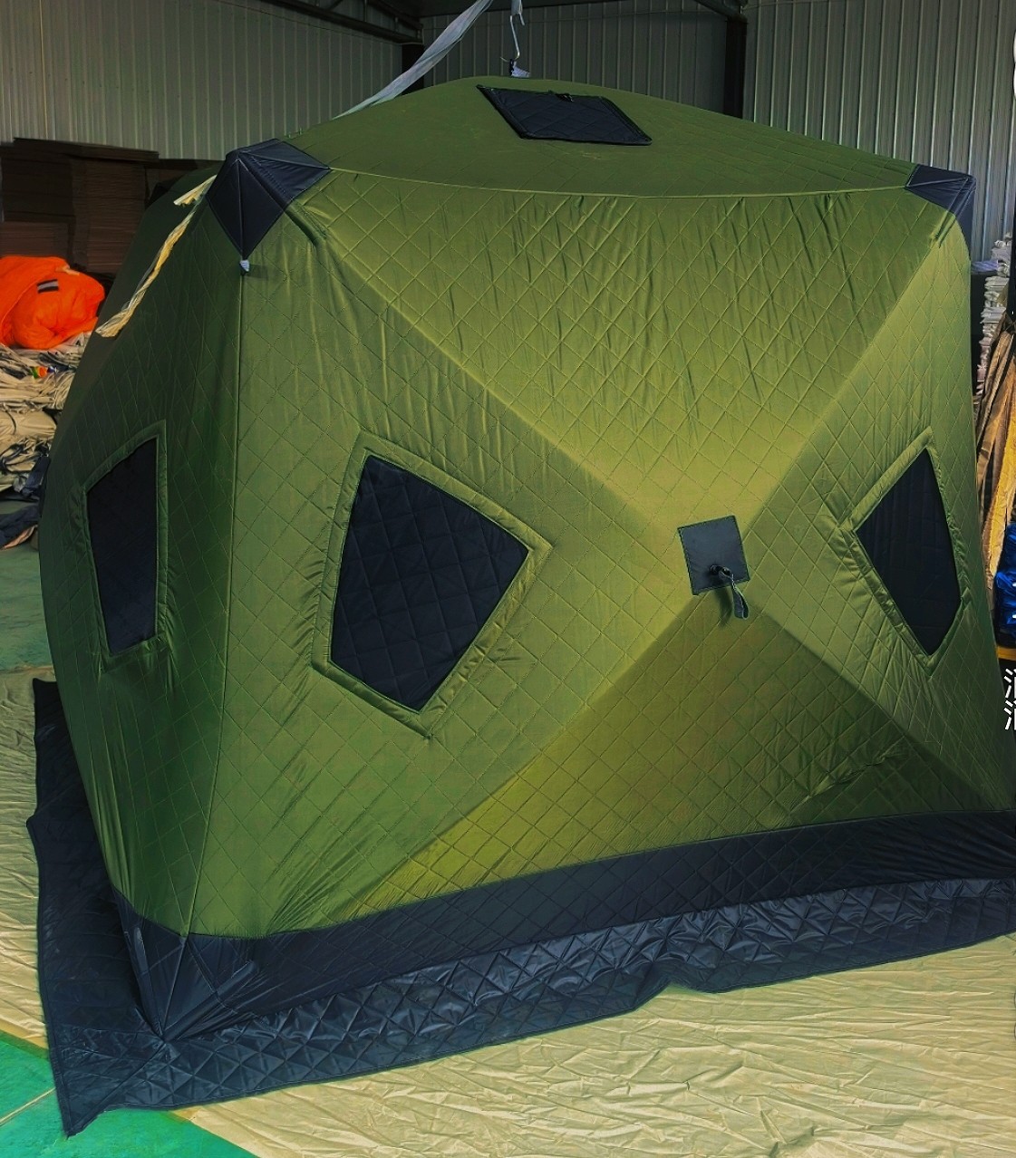 Fishing Equipment You Need - Two-Door Multi-Window Winter Fishing Tent Quick-Opening