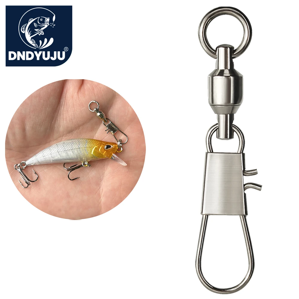Fishing Equipment Used - DNDYUJU 50pcs Fishing Swivels Ball Bearing