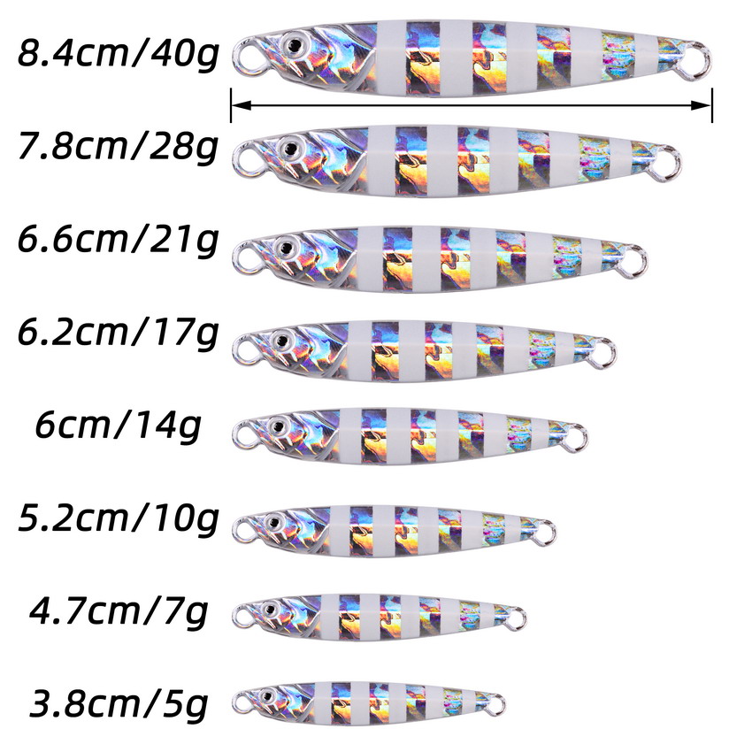 10 Chiếc Kim Loại Jig 7G 10G 1 - đánh giá và giá Jig Head Lure