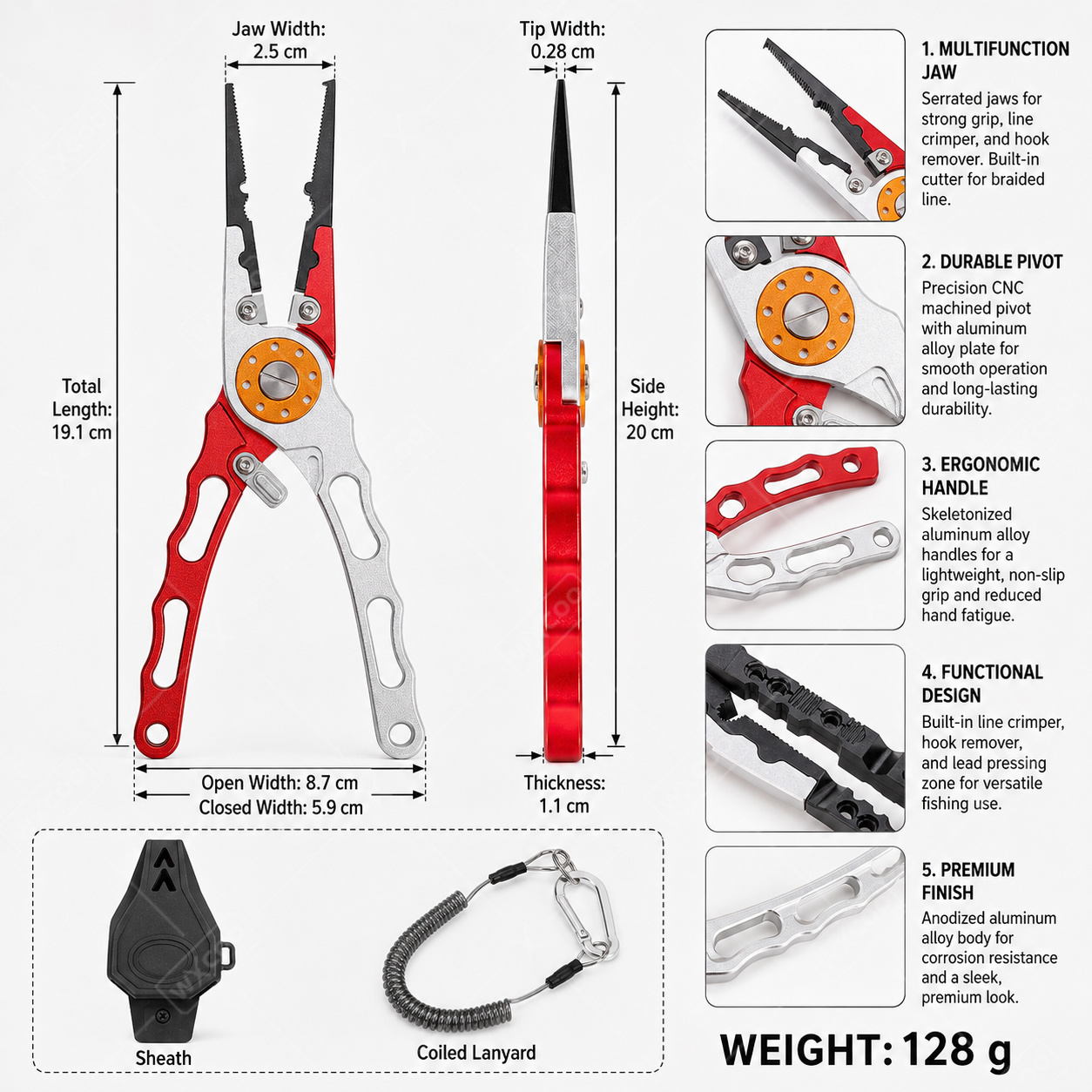 WXCOO Split Ring Pliers Hook R - đánh giá và giá Fishing Equipment Hanger