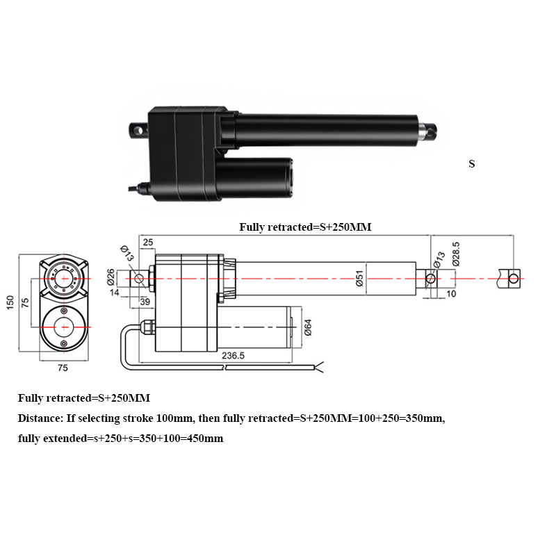 DC 12V 24V 7000N Linear Actuat - đánh giá và giá Telescopic Fishing Rod