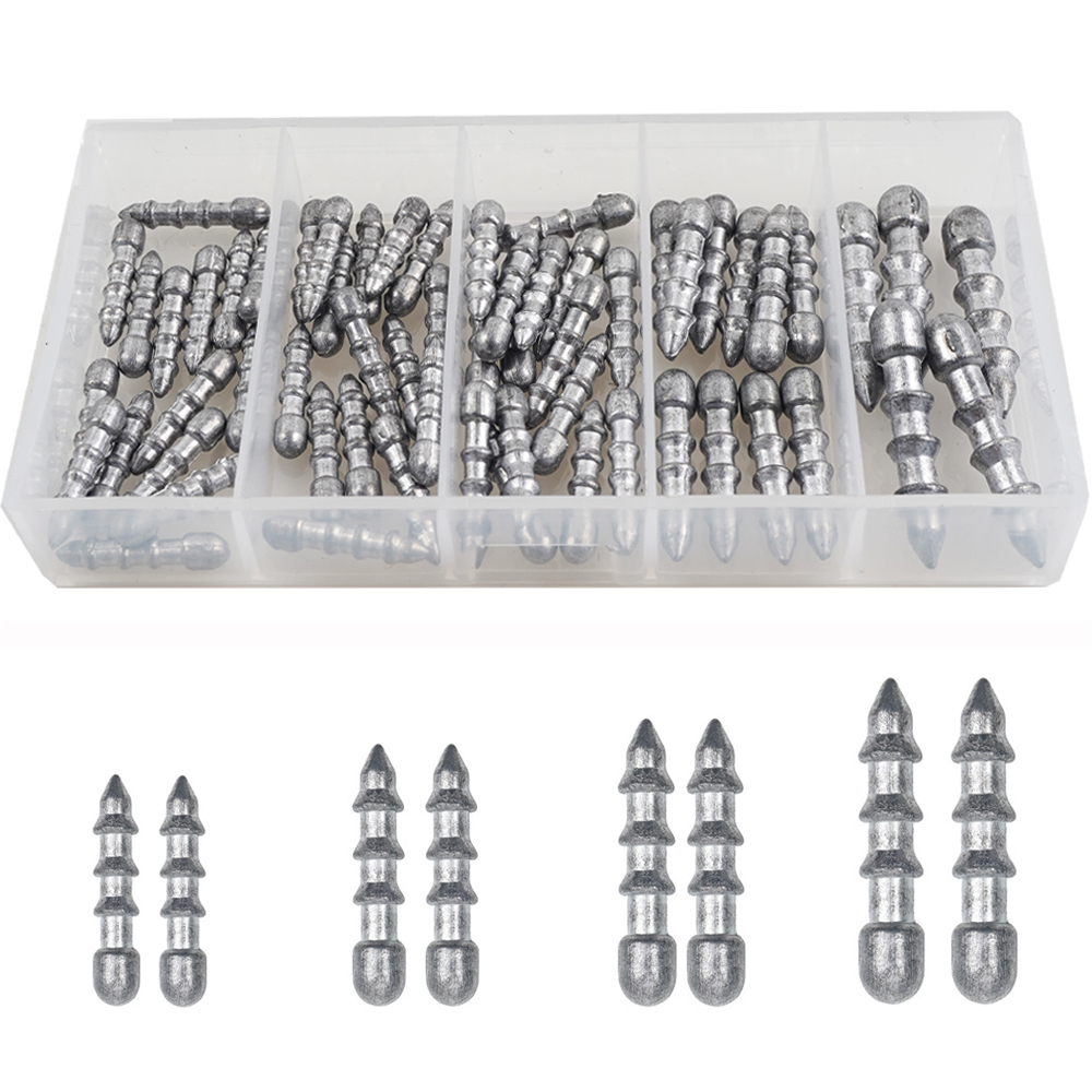 60PCS Nail weights Worm Fishin - đánh giá và giá Fishing Equipment Used