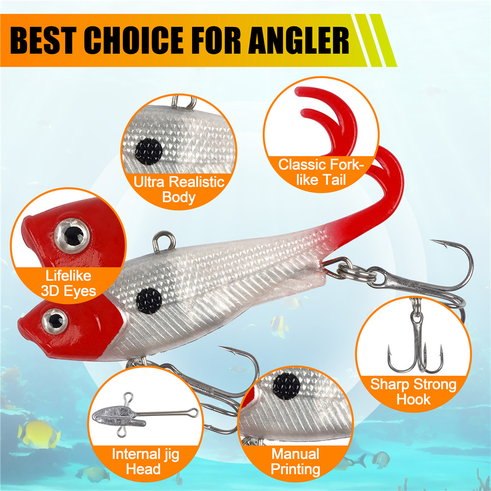 5Pcs Pre-Rigged Jig Head Wobbl - đánh giá và giá Jig Head Lure
