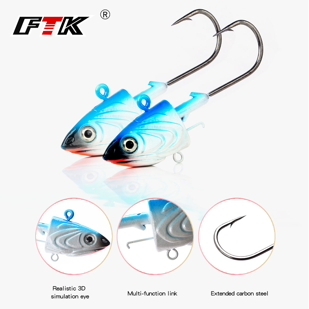 FTK 2PCS Jig Head Fishing Hook - đánh giá và giá Jig Head Lure