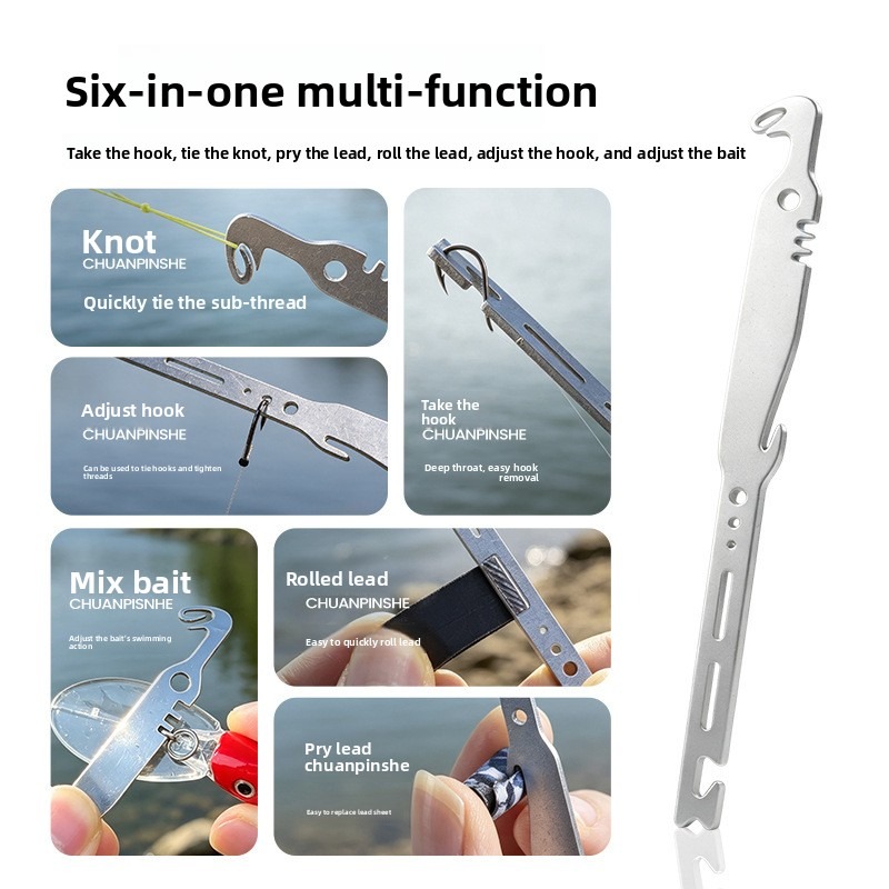 QAJTAO 4 Pieces 6-in-1 Stainle - đánh giá và giá Fishing Equipment Hanger